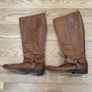 Frye Women's Phillip Harness Tall Leather Boots - size 9